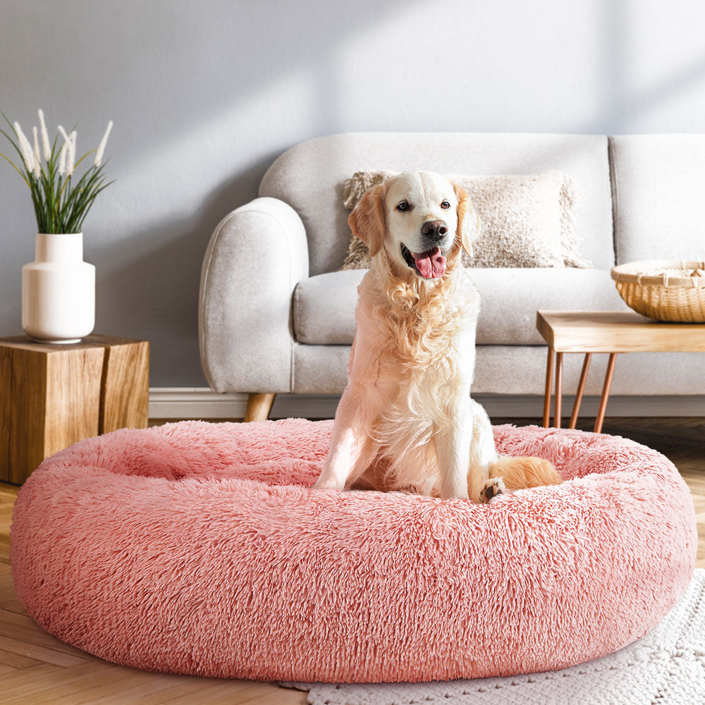 i.Pet Calming Soft Plush Pet Bed for Dogs and Cats - Large & Extra Large Sizes