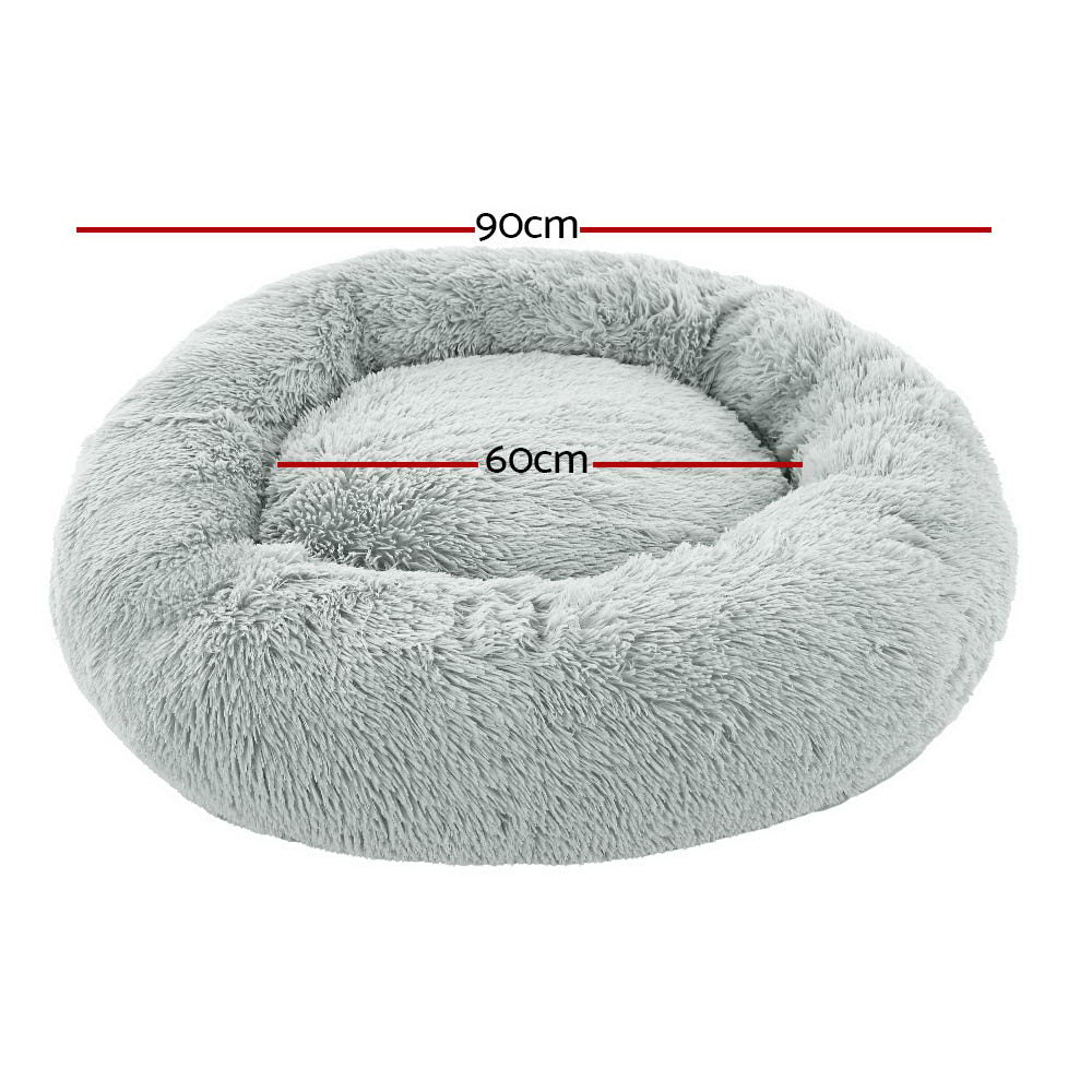 i.Pet Calming Soft Plush Pet Bed for Dogs and Cats - Large & Extra Large Sizes