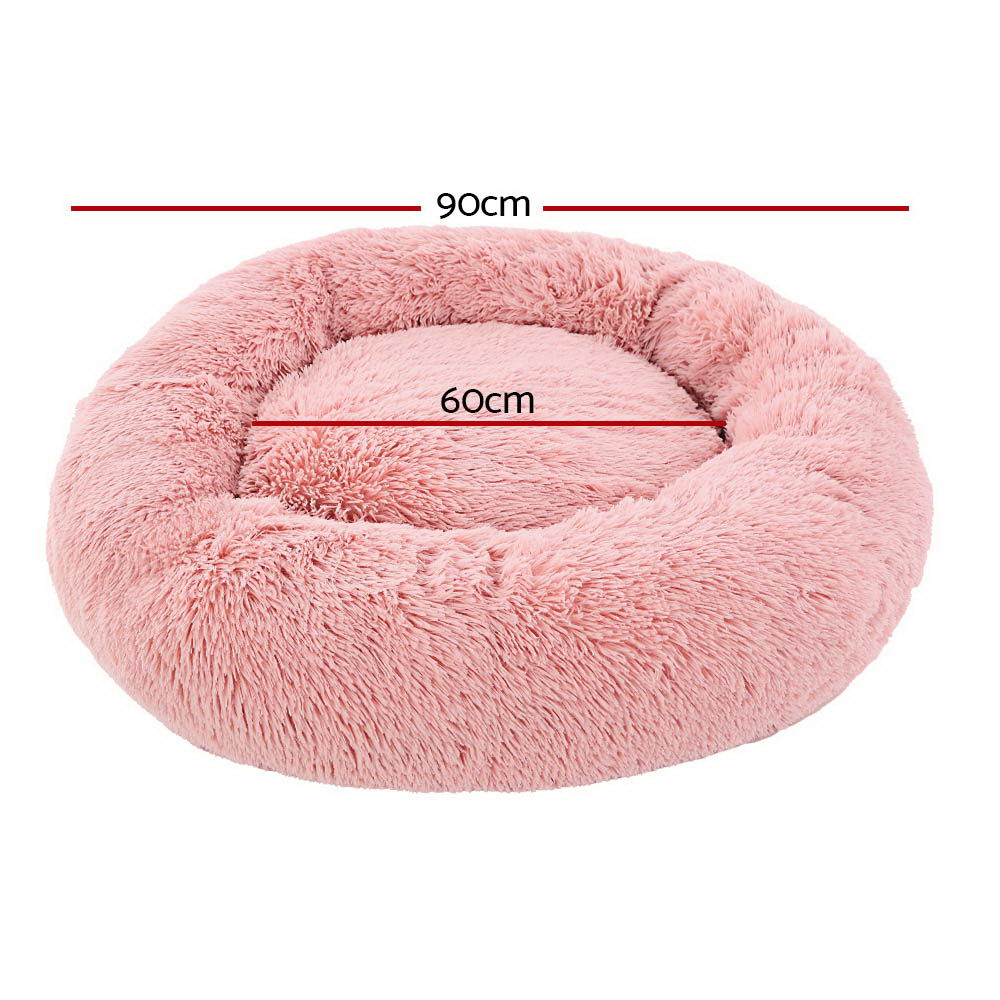 i.Pet Calming Soft Plush Pet Bed for Dogs and Cats - Large & Extra Large Sizes