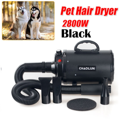 Pet Dog Cat Hair Dryer Grooming Blower Heater Blaster 2800W with Stepless Speed Adjustment