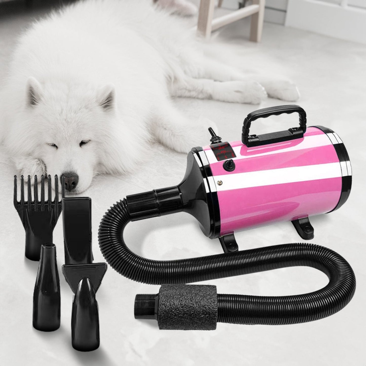 Floofi Pet Hair Dryer Advance Series - Adjustable Speed, Heat Protection, Low Noise