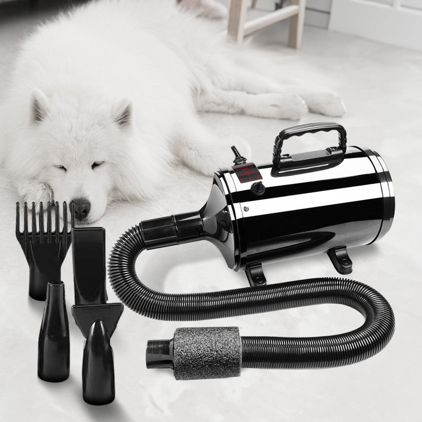 Floofi Pet Hair Dryer Advance Series - Adjustable Speed, Heat Protection, Low Noise