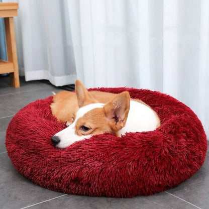 Floofi Calming Pet Bed for Cats and Dogs, Ultra Soft Plush, 60cm/70cm/80cm