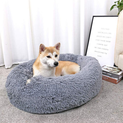 Floofi Calming Pet Bed for Cats and Dogs, Ultra Soft Plush, 60cm/70cm/80cm