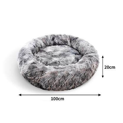 Pawfriends Pet Bed Dog Cat Calming Bed Sleeping Comfy Cave Washable Mat Extra Large 100cm