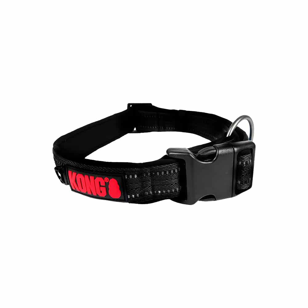 KONG Adjustable Nylon Dog Collars - Soft, Durable, Reflective & Comfortable