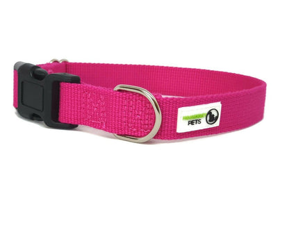 Eco-Friendly Bamboo Fibre Dog Collar with Plastic Buckle – Hypoallergenic & Durable